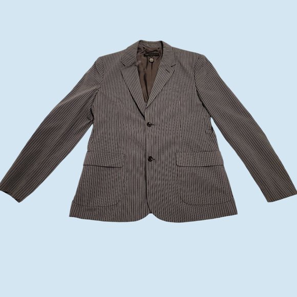 Marc Jacobs Men's Blue Striped Cotton Blazer - Picture 1 of 5